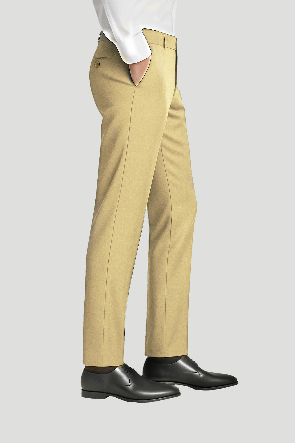 Camel Yellow Formal Trouser