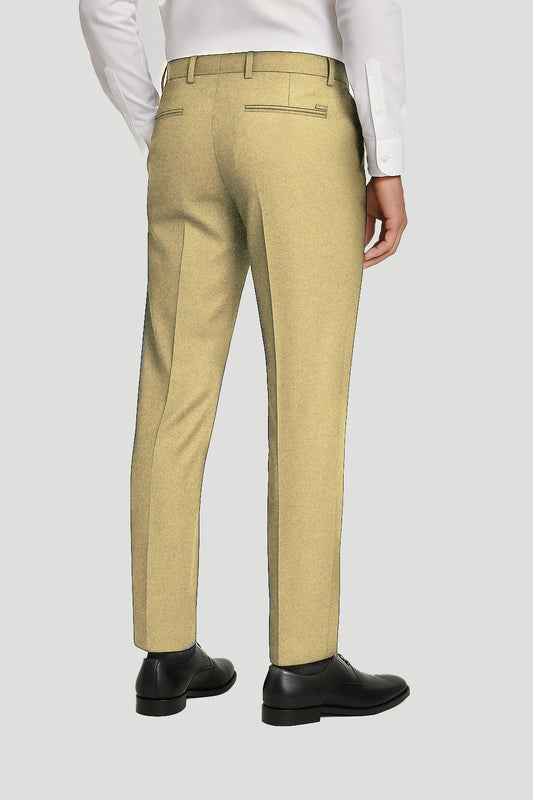 Camel Yellow Formal Trouser