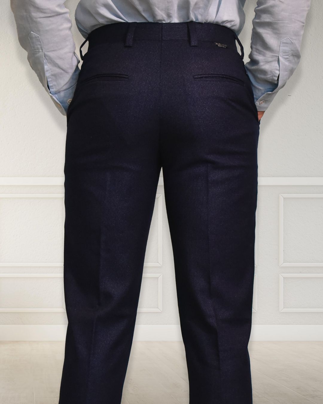 Bodyfuelz Oxford Navy Blue Formal Trousers