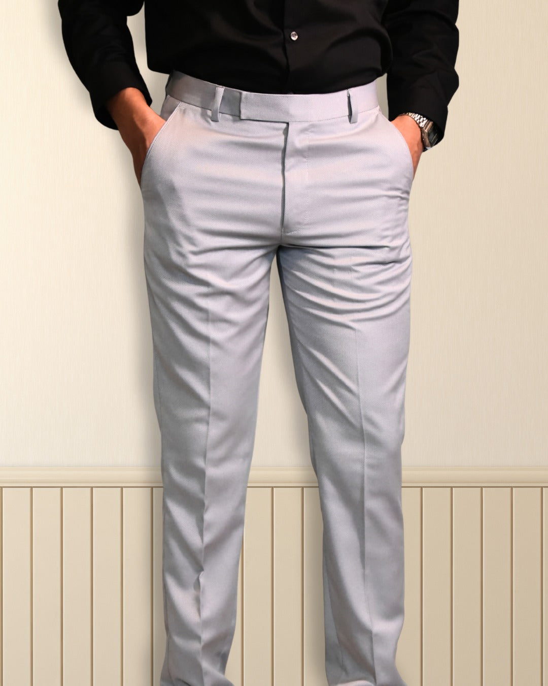 Bodyfuelz Smoke Grey Formal Trousers