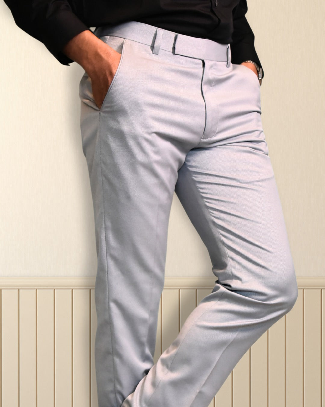 Bodyfuelz Smoke Grey Formal Trousers