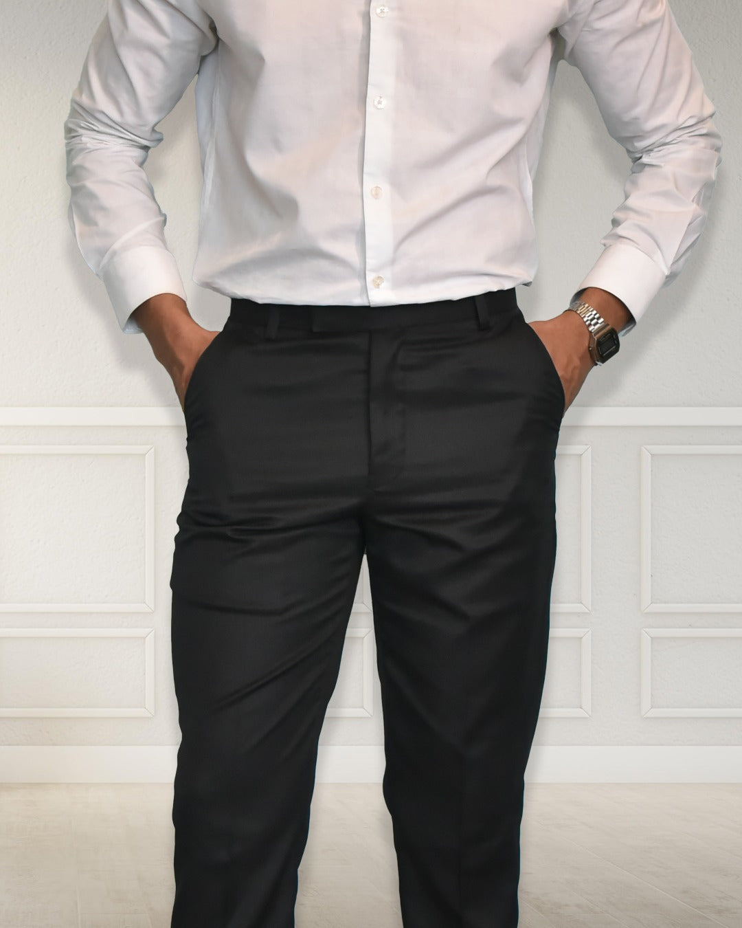 Bodyfuelz Classic Black Formal Trousers